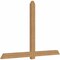 Ekena Millwork Eugene Smooth Timber Gable Bracket, Western Red Cedar, 96"W x 64"H x 3 1/2"D x 5 1/2"F, 16/12 Pitch GBW096X64X0406EUG00SWR - alternate 4